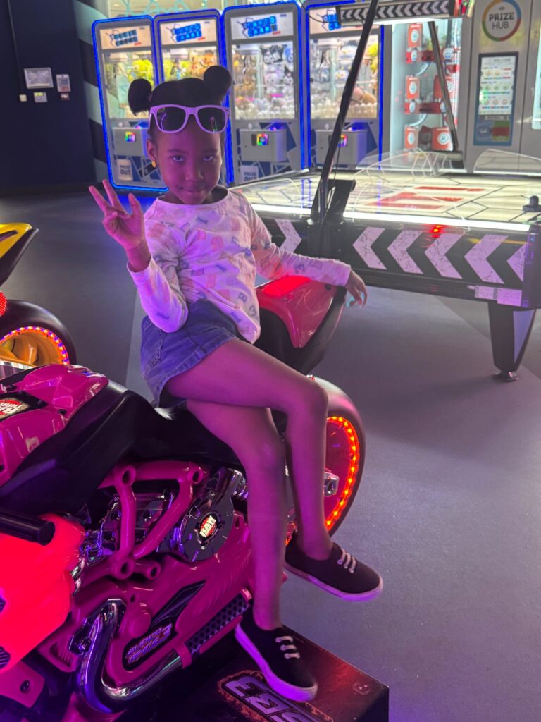 Fun at the arcade
